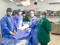Enf. Zulma, Dr. Wiens, Dr. Martínez, Dr. Aquino, Lic. Cristhian