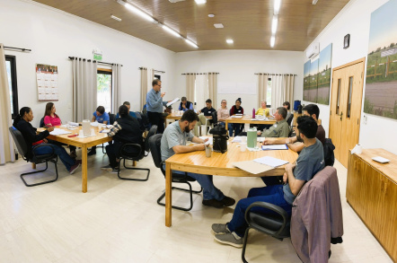 Capacitación del equipo de administración en la sede central