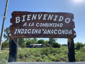 Entrada de la comunidad Anaconda