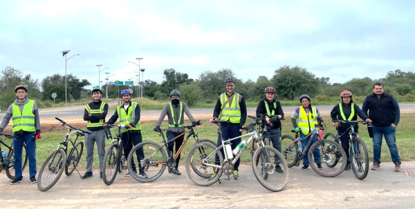 Pedaleada para fomentar la salud 